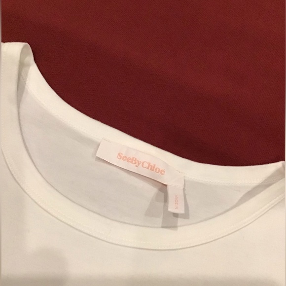 See By Chloe White Bell Sleeve Top - Picture 3 of 7